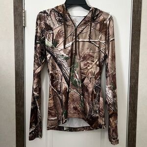 RedHead Camouflage Zip-Up Jacket With Hood Size Medium